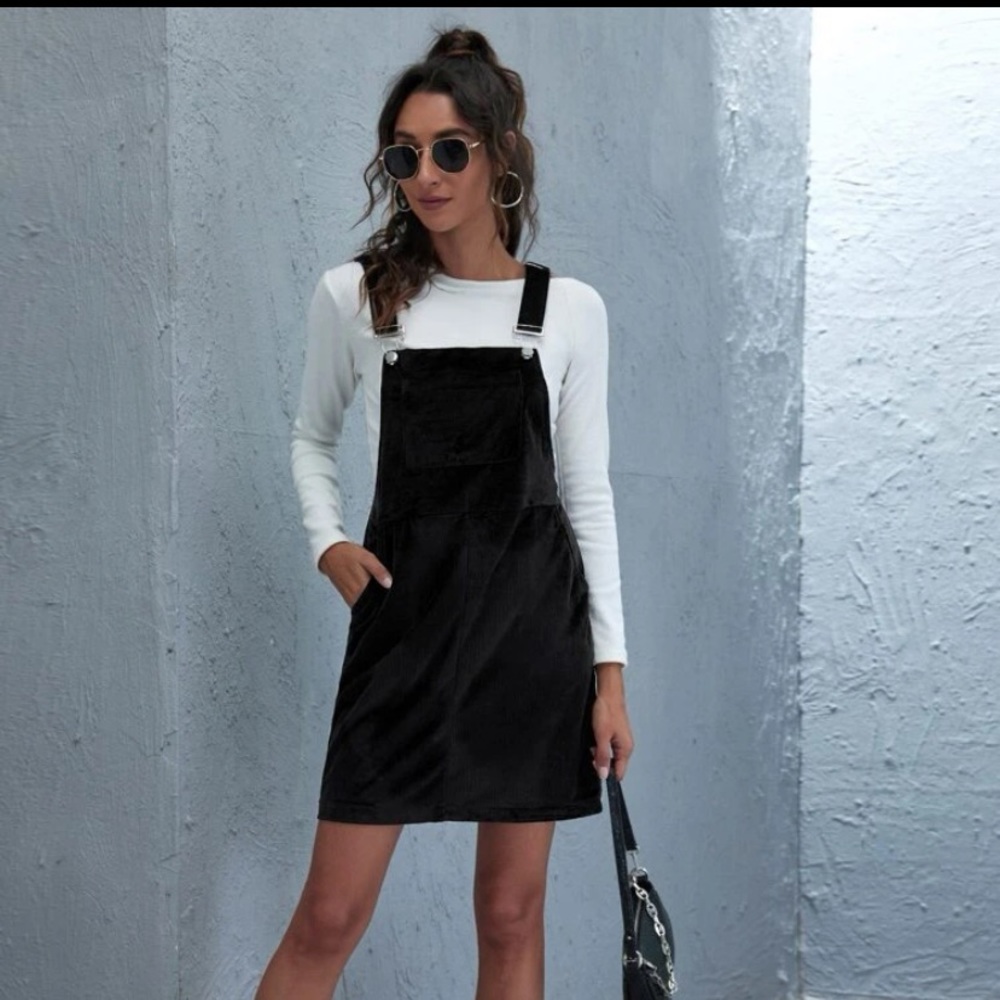 overall midi dress